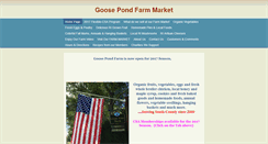 Desktop Screenshot of goosepondfarm.net